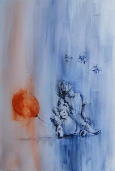 Peinture intitulée "butterflies" par Giorgio Gosti, Œuvre d'art originale, Aquarelle