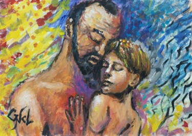 Malerei mit dem Titel "Pure love" von Giorgos Ncl, Original-Kunstwerk, Acryl