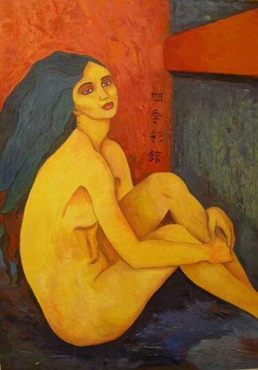 Pittura intitolato "Shiki sai kan" da Giosi Costan, Opera d'arte originale, Olio