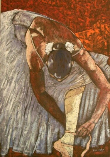 Pittura intitolato "Pausa" da Giosi Costan, Opera d'arte originale, Olio