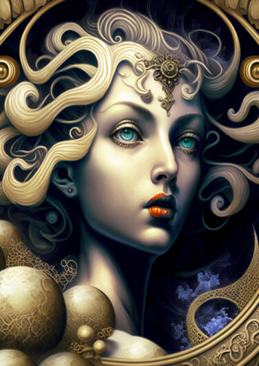 数字艺术 标题为“Medusa” 由Giova, 原创艺术品, AI生成的图像
