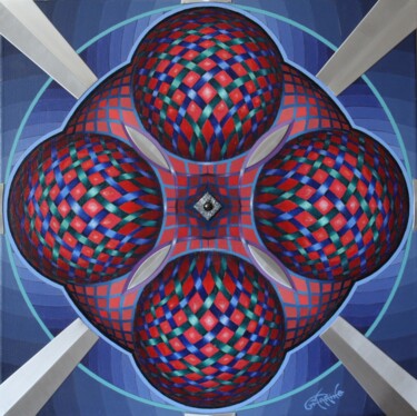 Painting titled "INFINI DU TEMPS" by Giovanni Marino, Original Artwork, Other