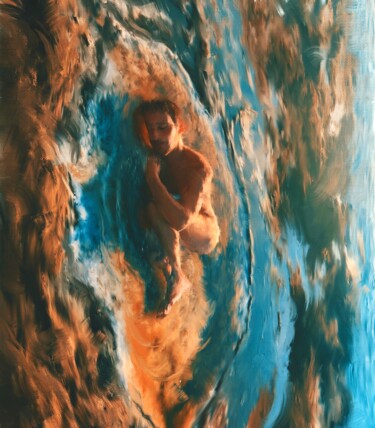 Painting titled "Embryogenesis" by Giovanni Sanesi, Original Artwork, Oil