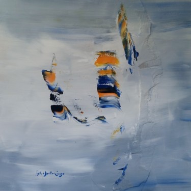 Peinture intitulée "Sans Titre ( Espace…" par Gisèle Dalla Longa, Œuvre d'art originale, Acrylique Monté sur Panneau de bois