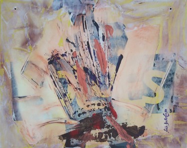 제목이 "Explosion"인 미술작품 Gisèle Dalla Longa로, 원작, 아크릴 목재 패널에 장착됨