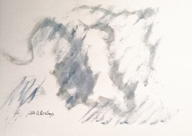 Картина под названием "A plusieurs" - Gisèle Dalla Longa, Подлинное произведение искусства, Чернила