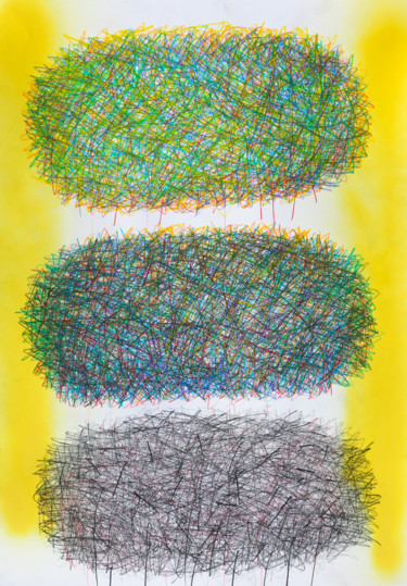 ""yellow" 3" başlıklı Tablo Giulio Benatti tarafından, Orijinal sanat, Grafit