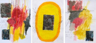 Schilderij getiteld ""Letters to the wor…" door Giulio Benatti, Origineel Kunstwerk, Acryl