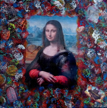 Painting titled "MONNA LISA THE DREA…" by Giuseppe Grieco (EditorDreams), Original Artwork, Acrylic