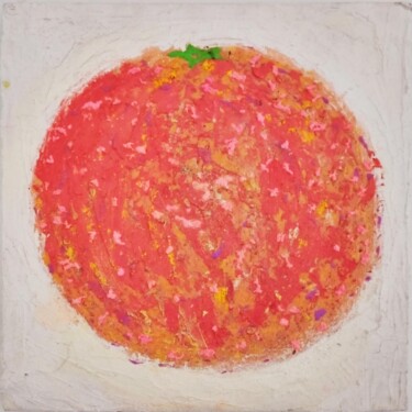 Malerei mit dem Titel "Orange" von Giuseppe Valia, Original-Kunstwerk, Sprühfarbe