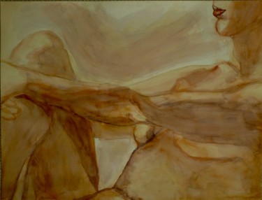 Pintura titulada "Watercolour study o…" por Gregory Paul Kampwirth, Obra de arte original, Acuarela