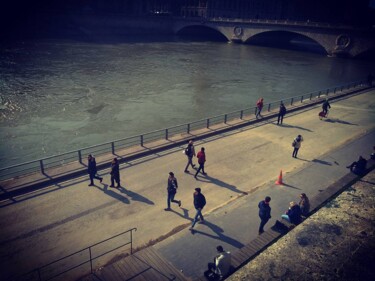 Photographie intitulée "WALK PEOPLE" par Gladys Montella, Œuvre d'art originale, Photographie numérique