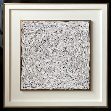 Картина под названием "Square" - Gleb Skubachevsky, Подлинное произведение искусства, Акрил Установлен на Деревянная панель