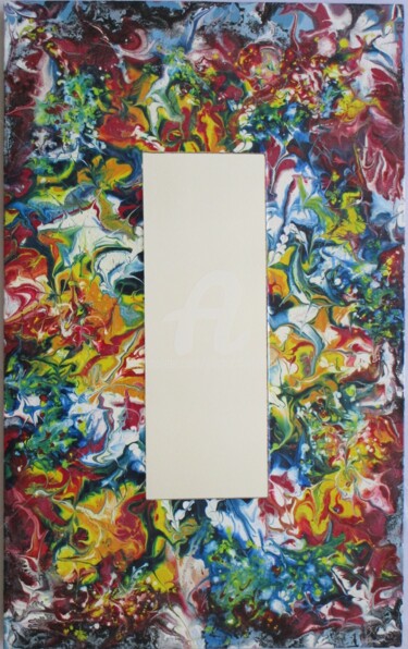 Schilderij getiteld "Specchio numero 107" door Teresa Suardi, Origineel Kunstwerk, Acryl Gemonteerd op Andere stijve panelen