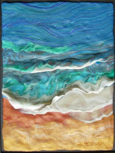 Peinture intitulée "Waves Against the W…" par Gloria Nilsson, Œuvre d'art originale, Huile