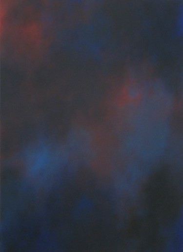 Pintura intitulada "Bleu noir" por Goulven Péneau, Obras de arte originais, Acrílico