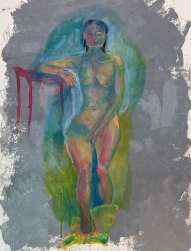 Pittura intitolato "LULU" da Geneviève Madrigal, Opera d'arte originale, Acrilico Montato su artwork_cat.
