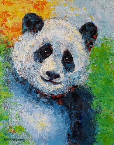 Malarstwo zatytułowany „panda” autorstwa Nikola Golubovski, Oryginalna praca, Akryl