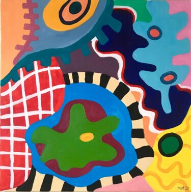 Peinture intitulée "Colours&shapes" par Gomariart, Œuvre d'art originale, Acrylique