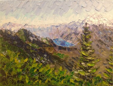 Malerei mit dem Titel "Spring in the Bavar…" von Sergei Gontarovskii (Serhii Hontarovskyi), Original-Kunstwerk, Öl Auf Keilr…