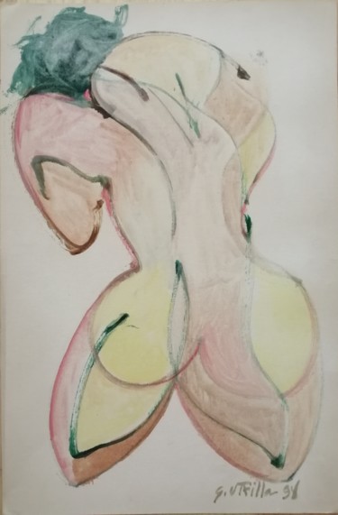 Painting titled "Sin título 2" by Gonzalo Utrilla, Original Artwork, Watercolor