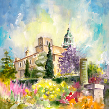 Schilderij getiteld "Valldemossa 03" door Miki De Goodaboom, Origineel Kunstwerk, Gouache