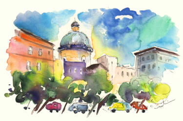 Painting titled "Trapani 02" by Miki De Goodaboom, Original Artwork, Watercolor