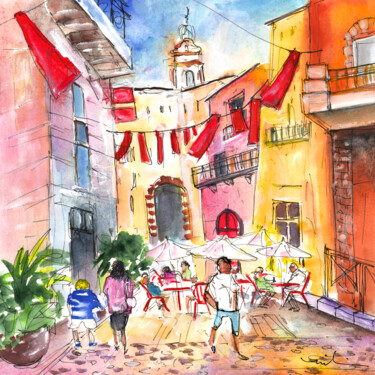 Painting titled "Perpignan 04" by Miki De Goodaboom, Original Artwork, Watercolor