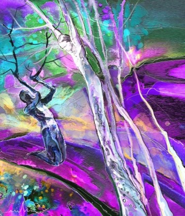 Painting titled "Paul on The Road to…" by Miki De Goodaboom, Original Artwork, Oil