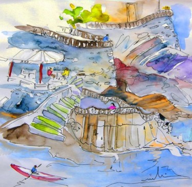 Peinture intitulée "Biarritz 03" par Miki De Goodaboom, Œuvre d'art originale, Huile