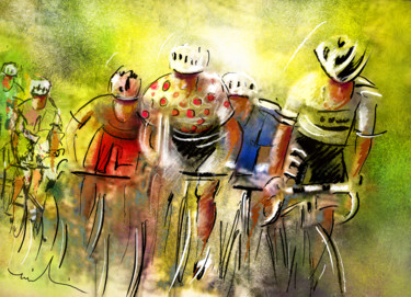 "Le Tour de France 07" başlıklı Tablo Miki De Goodaboom tarafından, Orijinal sanat, Petrol