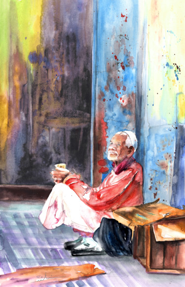 "Old and Lonely in M…" başlıklı Tablo Miki De Goodaboom tarafından, Orijinal sanat, Petrol