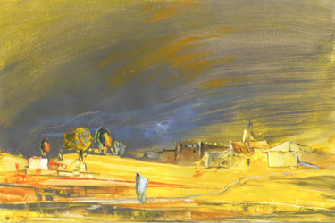 Schilderij getiteld "Dreaming of Morocco" door Miki De Goodaboom, Origineel Kunstwerk, Olie