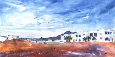 Painting titled "La Isleta Del Moro…" by Miki De Goodaboom, Original Artwork, Ink
