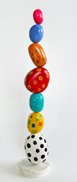 Sculpture titled "Happy Game II" by Gor Avetisyan, Original Artwork, Wood