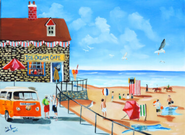 Peinture intitulée "Happy British seasi…" par Gordon Bruce, Œuvre d'art originale, Huile