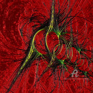 Digital Arts titled "line explosion" by Gor Don(Gnie), Original Artwork, Digital Painting