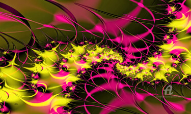 Arts numériques intitulée "colors abstract" par Gor Don(Gnie), Œuvre d'art originale, Travail numérique 2D