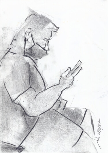 Disegno intitolato "nose" da Gordonartist1, Opera d'arte originale, Grafite