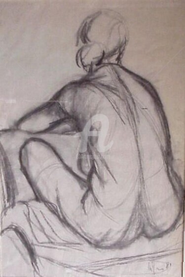 Drawing titled "1-114-669x1000f.jpg" by Bruno, Original Artwork, Charcoal