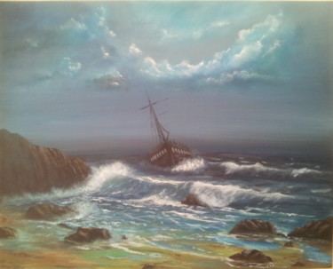 Painting titled "Storm 2" by Malgorzata Kuraczyk, Original Artwork