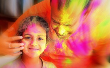 Fotografie getiteld "HOLI- Indian Festiv…" door Goutam Chakraborty, Origineel Kunstwerk