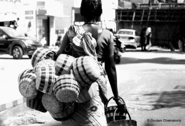 Fotografia zatytułowany „The Basket Seller!” autorstwa Goutam Chakraborty, Oryginalna praca