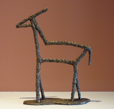 Escultura titulada "Buck 2" por Grant Preston, Obra de arte original, Bronce