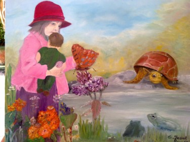 Malarstwo zatytułowany „Alicja” autorstwa Grazyna Jezak, Oryginalna praca, Akryl