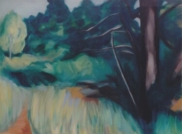 Ζωγραφική με τίτλο "Impressions of the…" από Gregg Simpson, Αυθεντικά έργα τέχνης, Ακρυλικό Τοποθετήθηκε στο Ξύλινο φορείο σ…
