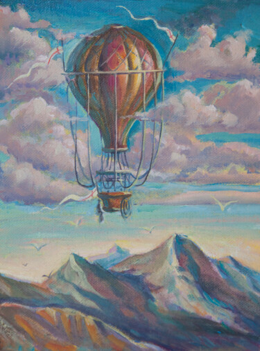 Malerei mit dem Titel "Traveling" von Greg Known, Original-Kunstwerk, Öl