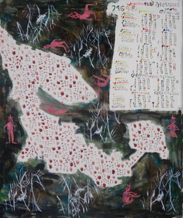 "2169-B Acacia filip…" başlıklı Tablo Grégoire Koutsandréou tarafından, Orijinal sanat, Akrilik Ahşap Sedye çerçevesi üzerin…