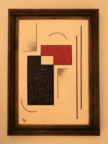 Malerei mit dem Titel "Perturbation" von Gregör Hosjan, Original-Kunstwerk, Acryl