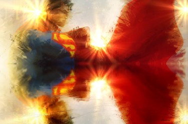 Digital Arts titled "Superman" by Grégory Bianchi, Original Artwork, Digital Painting